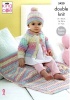 Knitting Pattern - King Cole 5420 - Beaches DK - Cardigan, Hat, Blanket